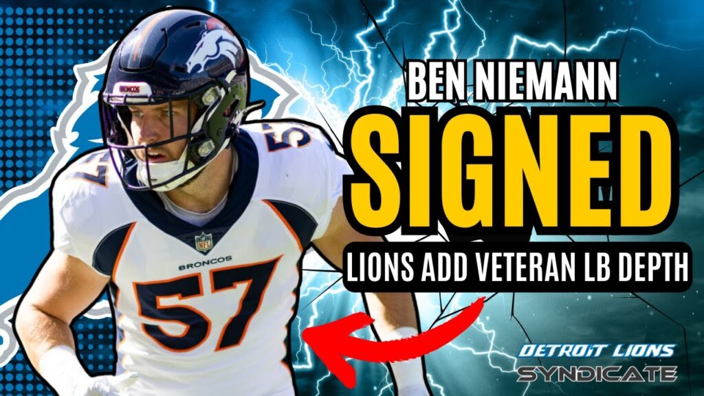 detroit lions add lb depth sign veteran ben niemann