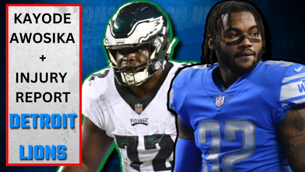 detroit lions sign ol kayode awosika from the eagles ol tommy kraemer placed on ir swift injured