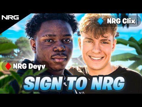 deyy and clix sign to nrg fortnite official announcement video