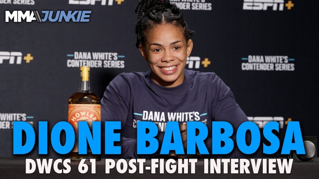 dione barbosa says cris cyborg big inspiration details prep for short notice win dwcs 61