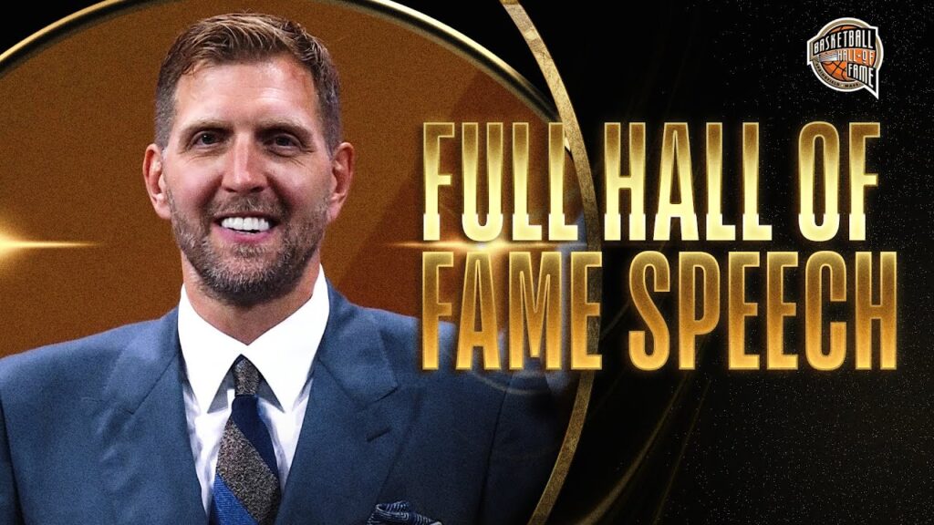 dirk nowitzki hall of fame enshrinement speech