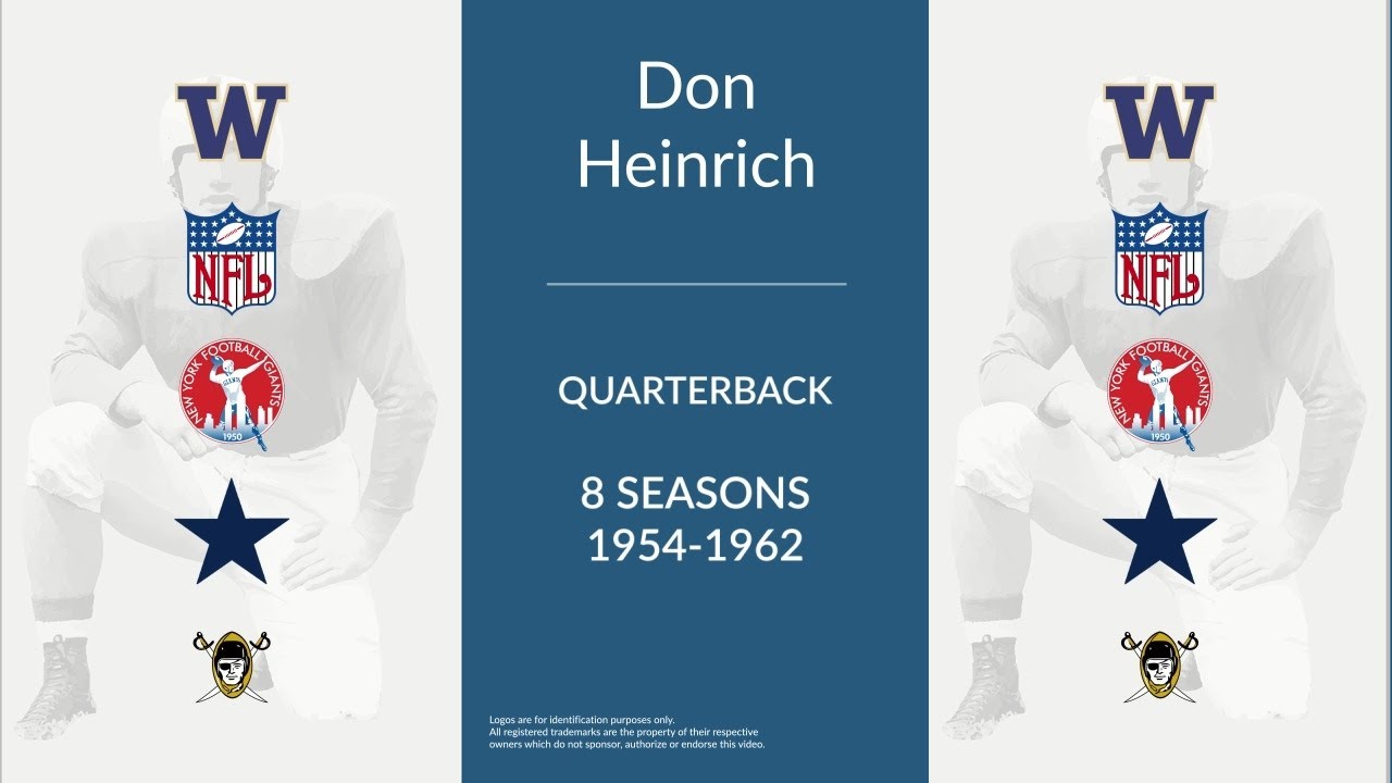 Don Heinrich - Football Hall of Famer: Net Worth, Detailed Information ...