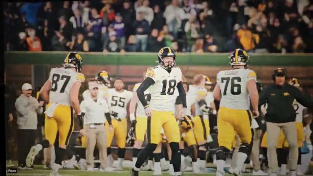 drew stevens iowa kicker game winner from 53 yards vs northwestern 11 9 23