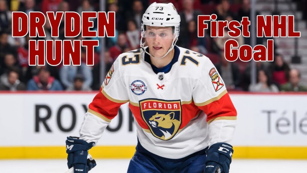 dryden hunt 73 florida panthers first nhl goal mar 10 2019