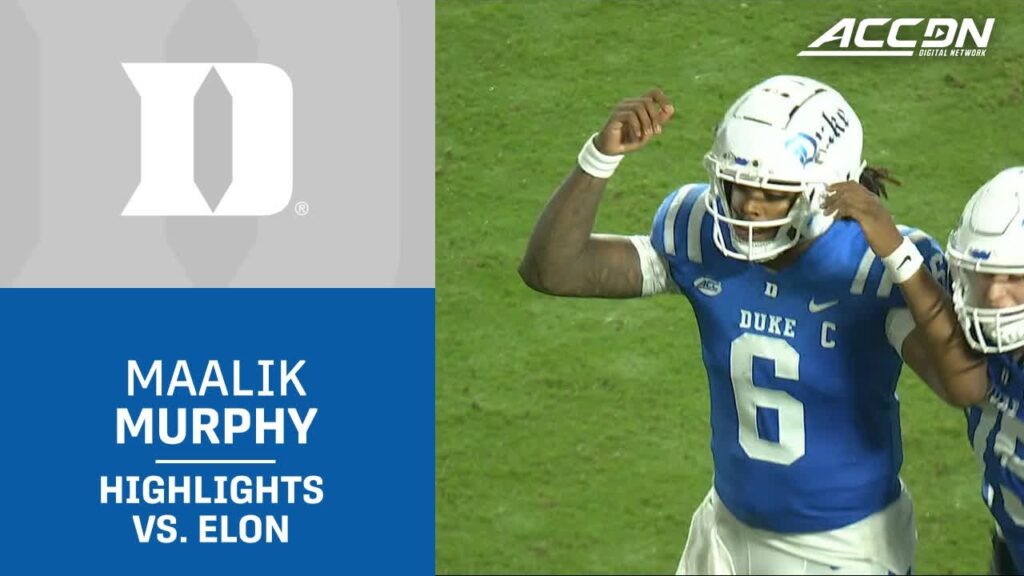 duke qb maalik murphy leads duke to a season opening win