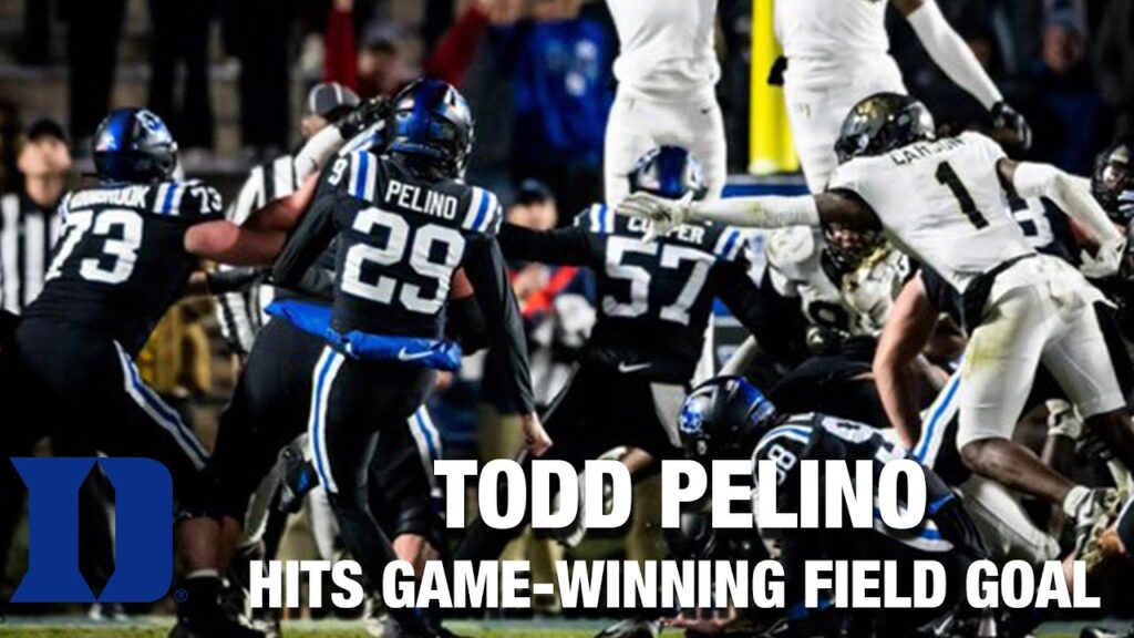 dukes todd pelino hits game winning field goal as time expires