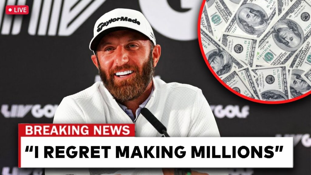 dustin johnson feels terrible about joining liv golf