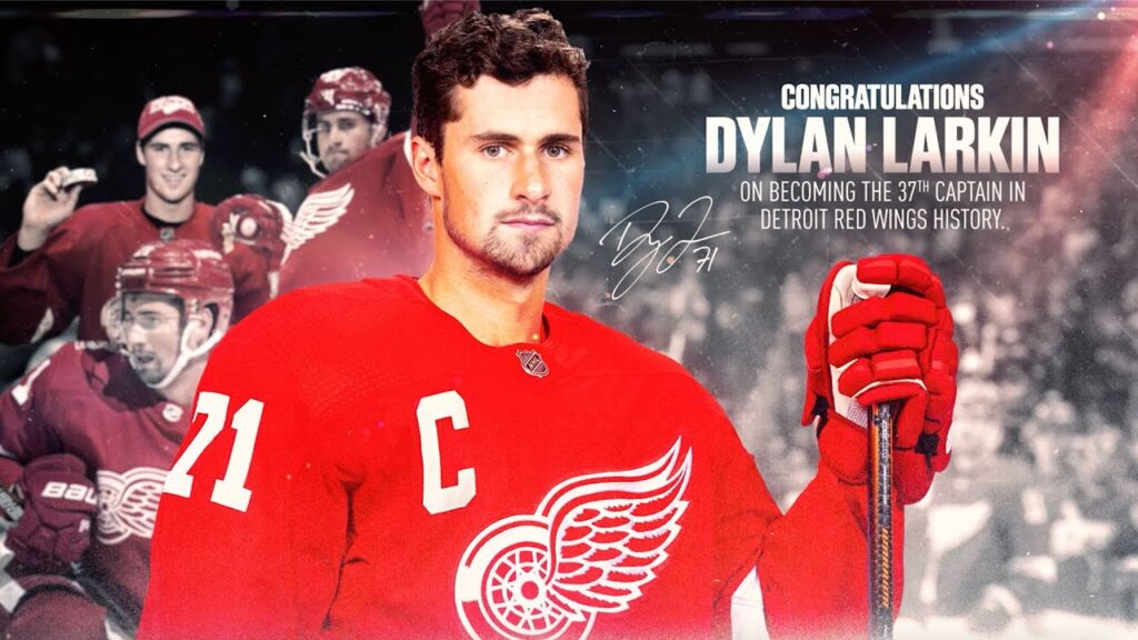 dylan larkin detroit red wings captain announcement