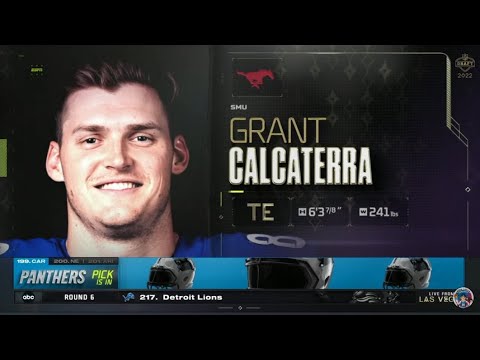 eagles draft grant calcaterra with the 198th overall pick 2022 nfl draft clip hd