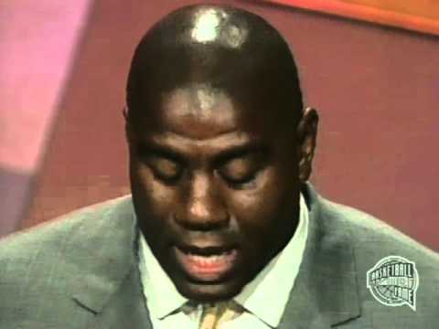 earvin magic johnsons basketball hall of fame enshrinement speech