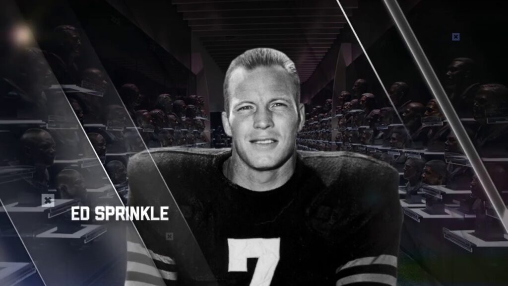 ed sprinkle selected to pro football hall of fame centennial class