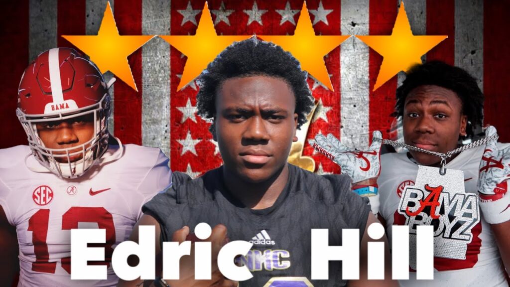 edric hill highlights reaction alabama football recruiting