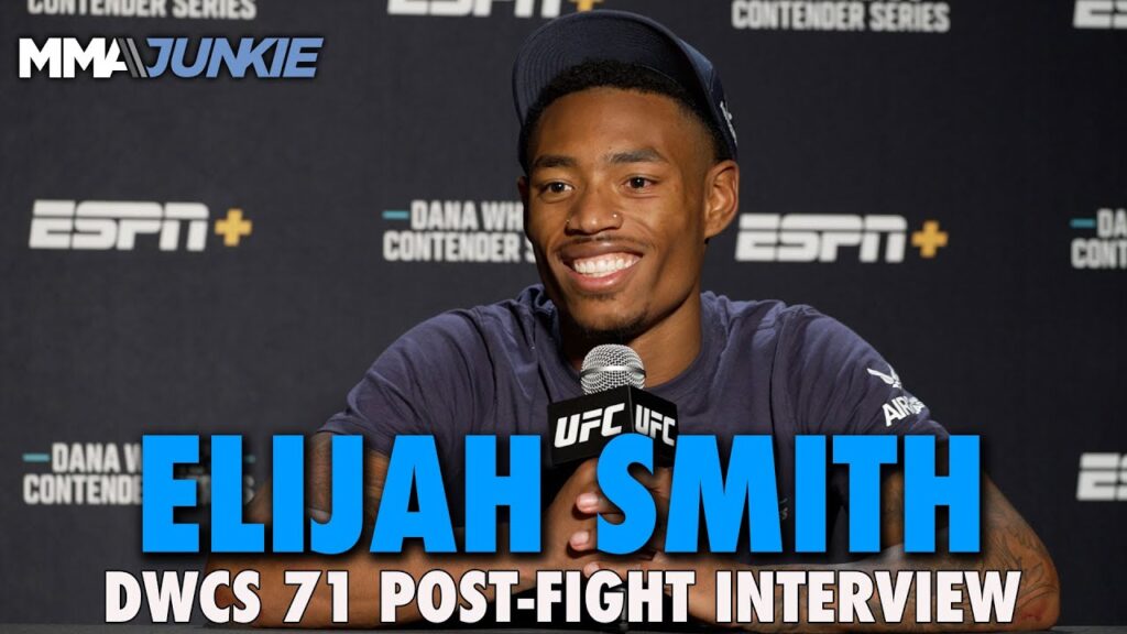 elijah smith son of ufc veteran gilbert reacts to historic contract win dwcs 72