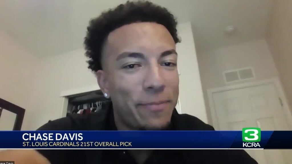 elk groves chase davis drafted by cardinals as 21st overall pick