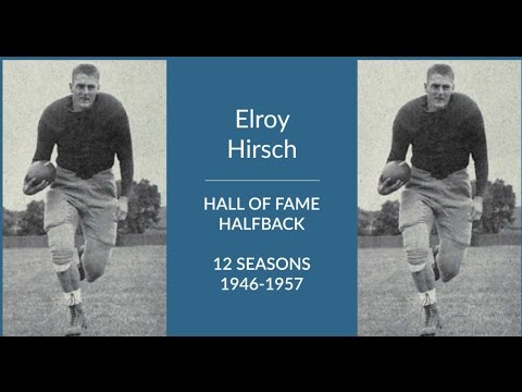 elroy hirsch hall of fame football halfback and end