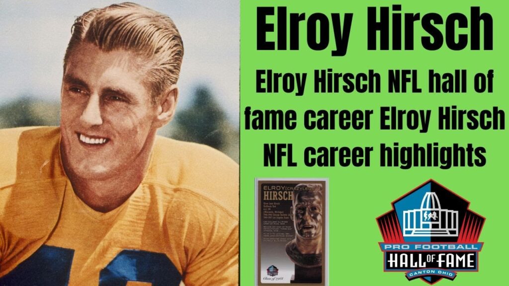 elroy hirsch nfl hall of fame career highlights