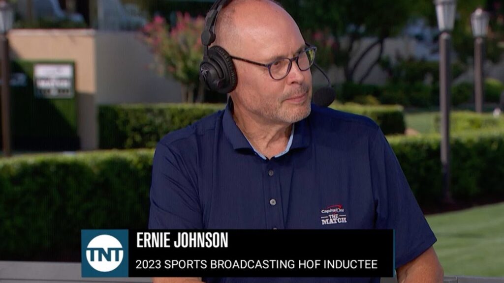 ernie johnson finds out hes a sports broadcasting hof inductee from charles barkley