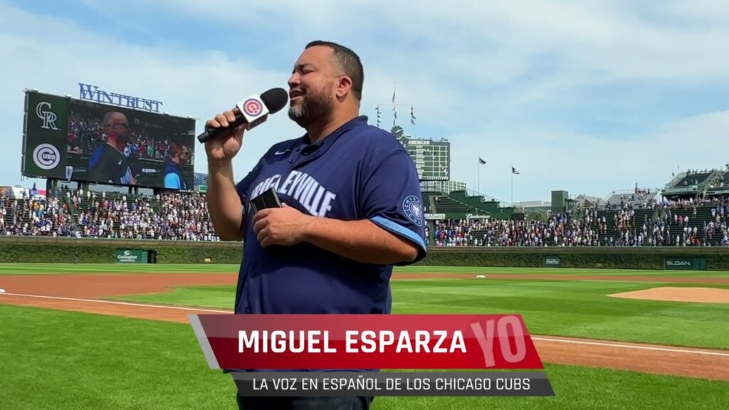 f09f87baf09f87b8chicago cubs miguel esparza national anthem wrigley field