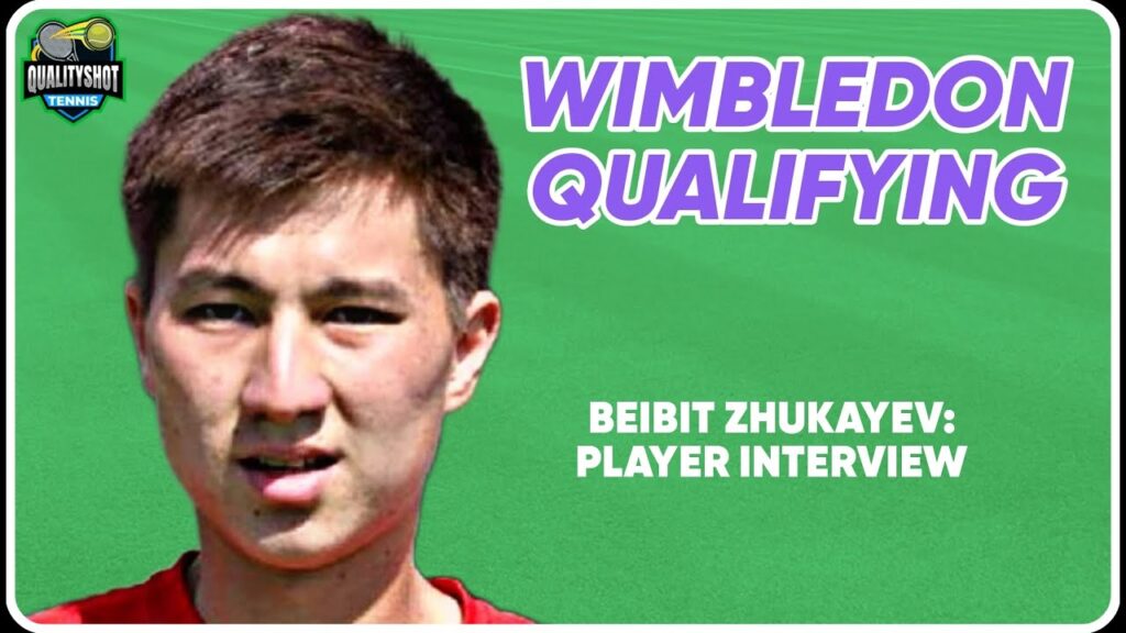 f09f8ebebeibit zhukayev interview i got lucky or got used to his serve wimbledon 2024 qualifying