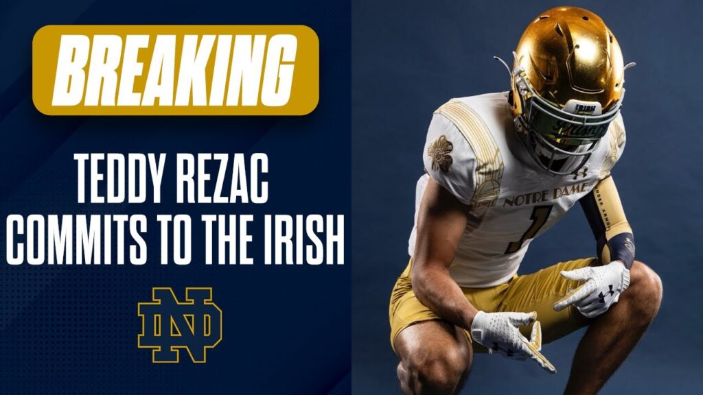 f09f9aa8breaking 2024 lb teddy rezac commits to notre dame football e29898efb88f