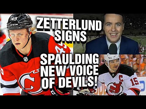 fabian zetterlund signed bill spaulding new voice of the nj devils former devils lands big role