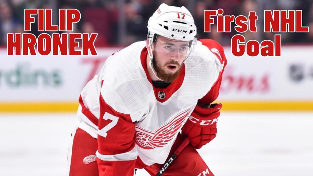 filip hronek 17 detroit red wings first nhl goal oct 13 2018