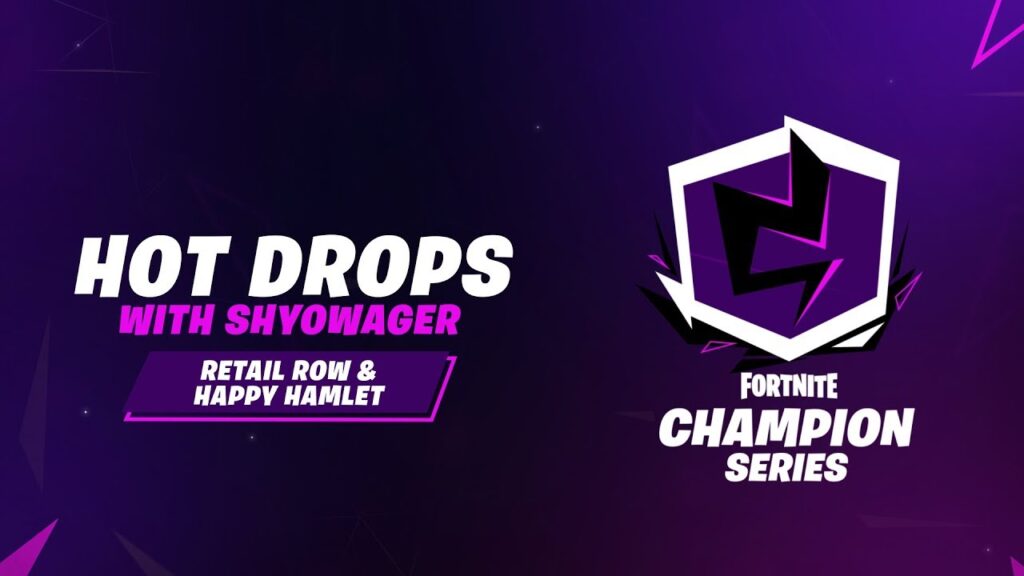 fortnite champion series hot drops with shyowager