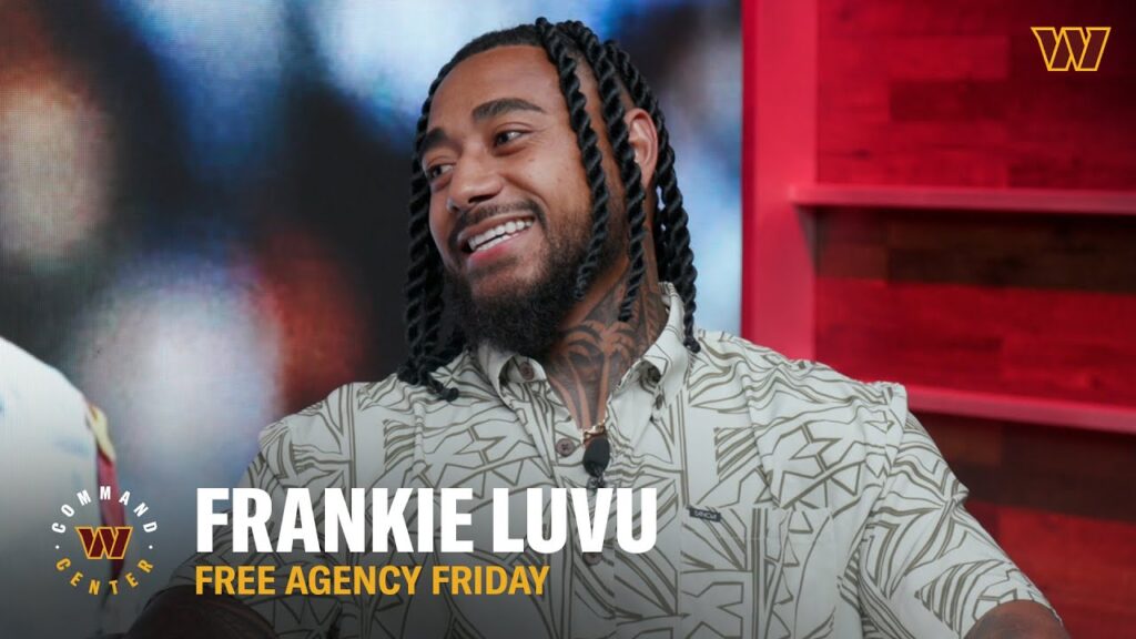 frankie luvu is a dawg point blank period free agency friday washington commanders