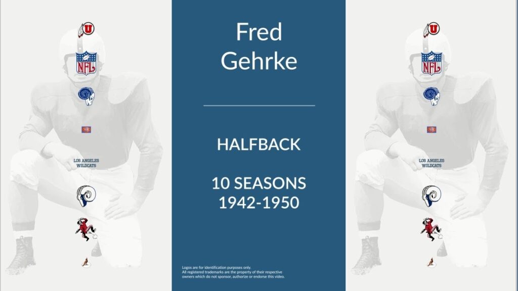 fred gehrke football halfback and defensive back