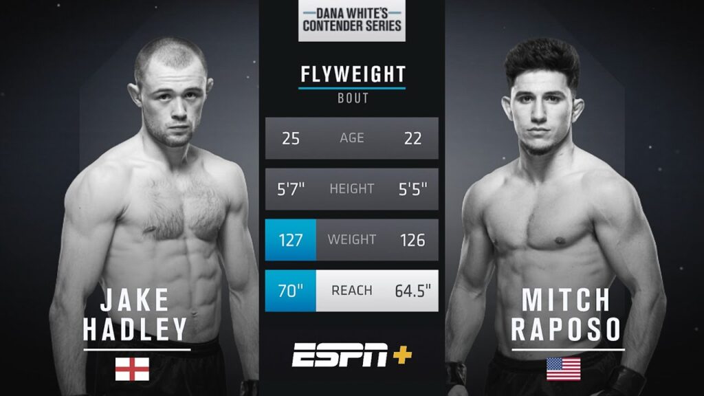 free fight undefeated jake hadley earns ufc contract with submission win dwcs season 5