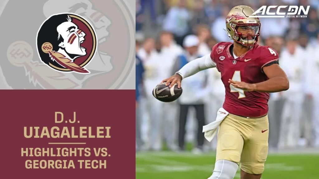 fsus d j uiagalelei highlights from seminoles debut