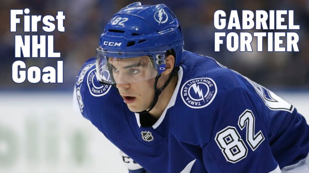 gabriel fortier 82 tampa bay lightning first nhl goal dec 21 2021