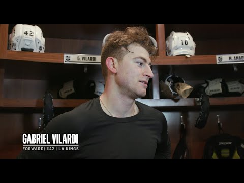 gabriel vilardi on his nhl debut