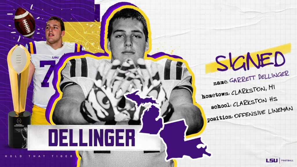 garrett dellinger lsu signee highlights