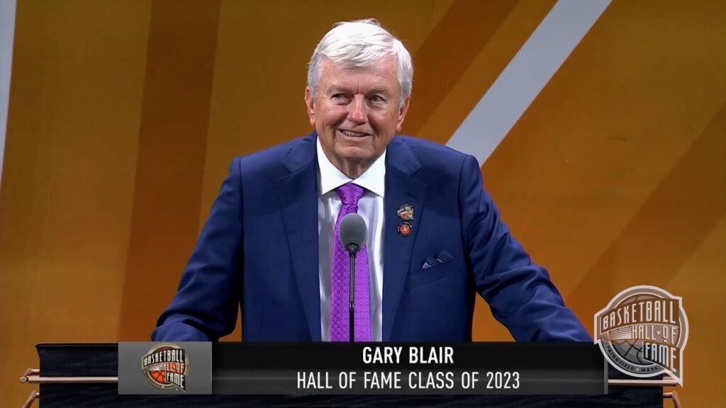 gary blairs basketball hall of fame enshrinement speech