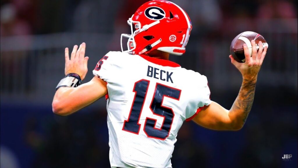 georgia qb carson beck 2023 highlights e1b4b4e1b4b0