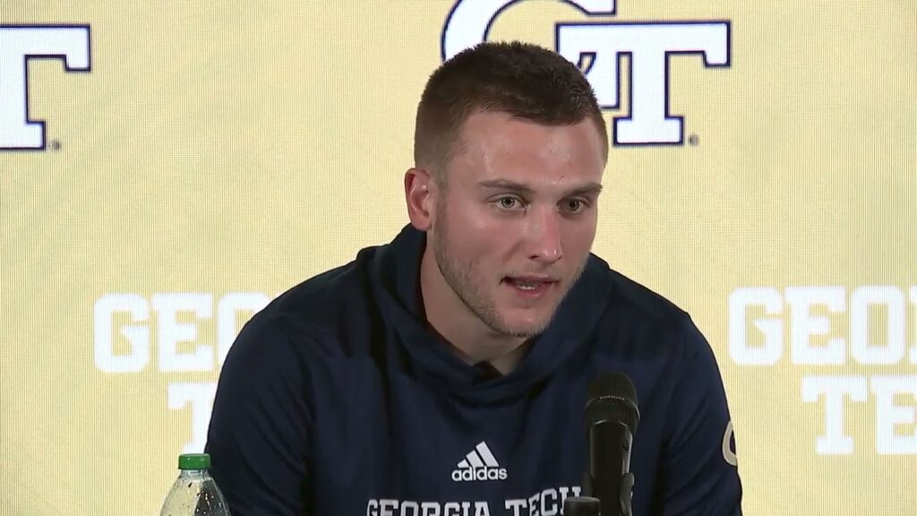 georgia tech qb zach gibson wr nate mccollum post vs virginia 10 20 22