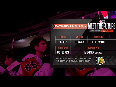 get to know zachary lheureux nhl draft