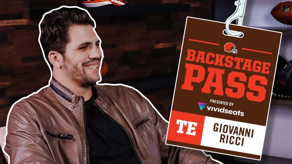 giovanni ricci is passionate about football backstage pass cleveland browns