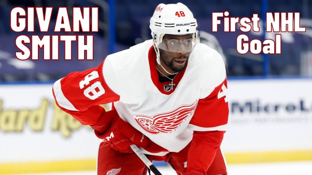 givani smith 48 detroit red wings first nhl goal jan 14 2020 1