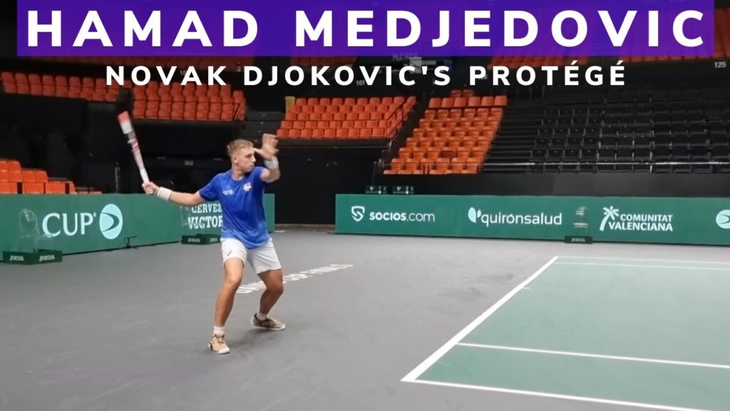 hamad medjedovic novak djokovics protege is the rising star of serbian tennis practice davis cup