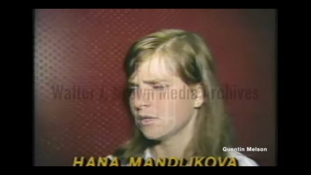 hana mandlikova interview after defeating martina navratilova at wimbledon july 2 1981