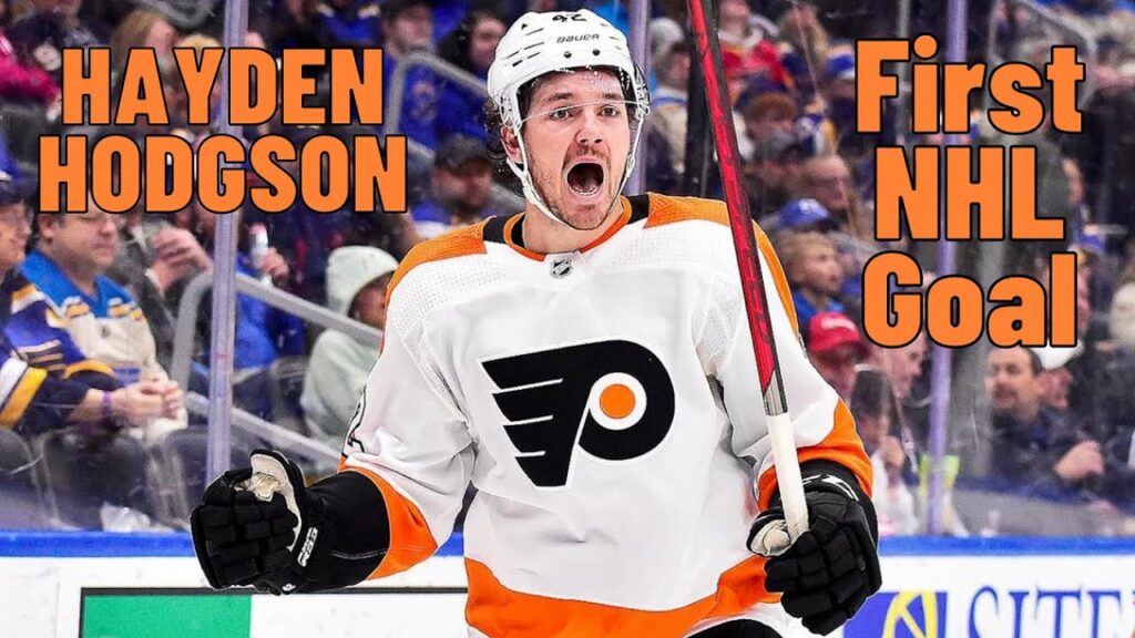 hayden hodgson 42 philadelphia flyers first nhl goal mar 24 2022