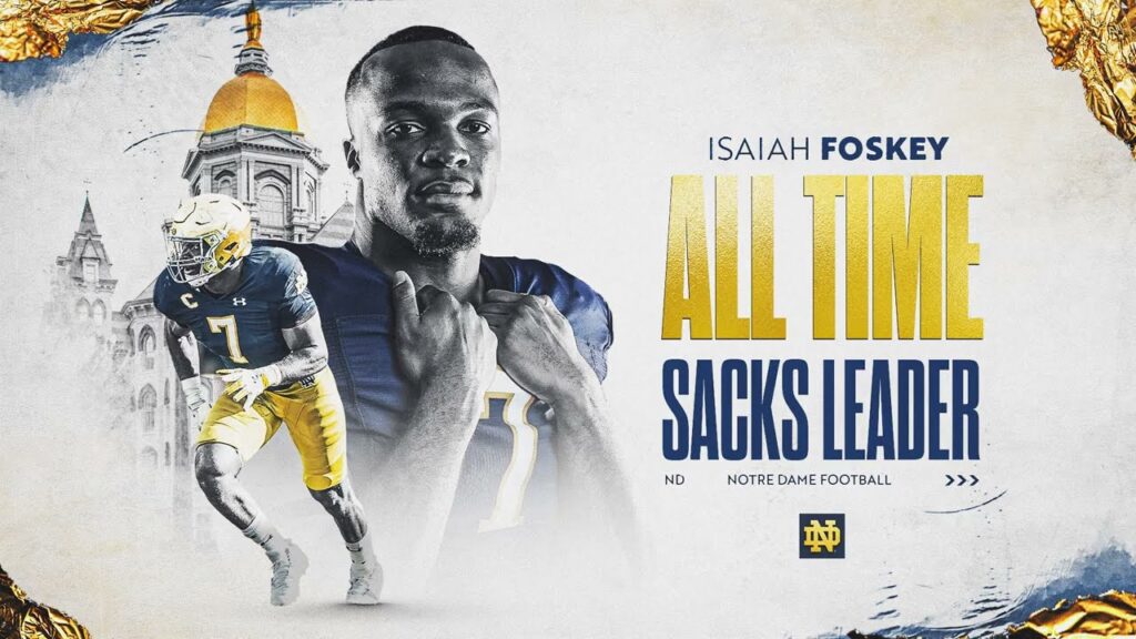 hes the all time sacks leader at notre dame notre dame football