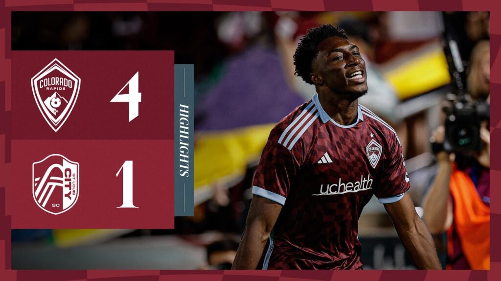 highlights darren yapi nets first mls goal as rapids roll past st louis 4 1