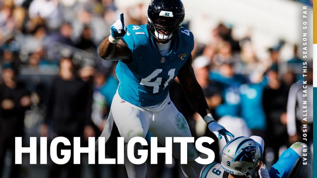 highlights every sack by single season franchise sack leader josh allen jacksonville jaguars