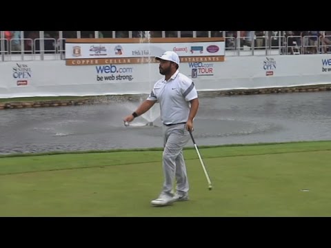 highlights j j spaun goes low to take a 2 shot lead at the news sentinel open