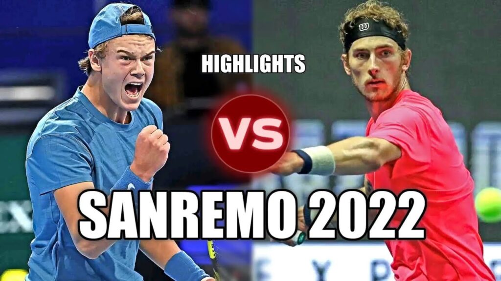 holger rune vs evgenii tiurnev sanremo 2022 highlights