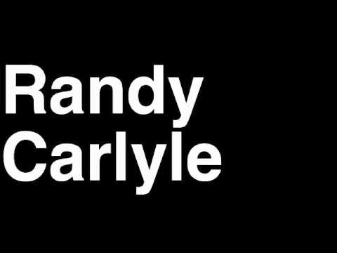 how to pronounce randy carlyle toronto maple leafs nhl hockey coach speech angry interview fired