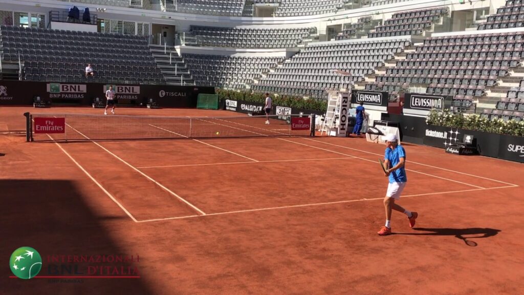 ibi17 allenamenti nole djokovic con jacopo berrettini